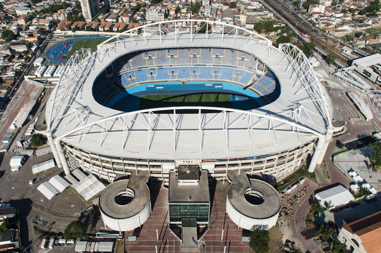 The Olympic Stadium saw its first action of Rio 2016 Wednesday, two days before Friday's Opening Ceremony.
