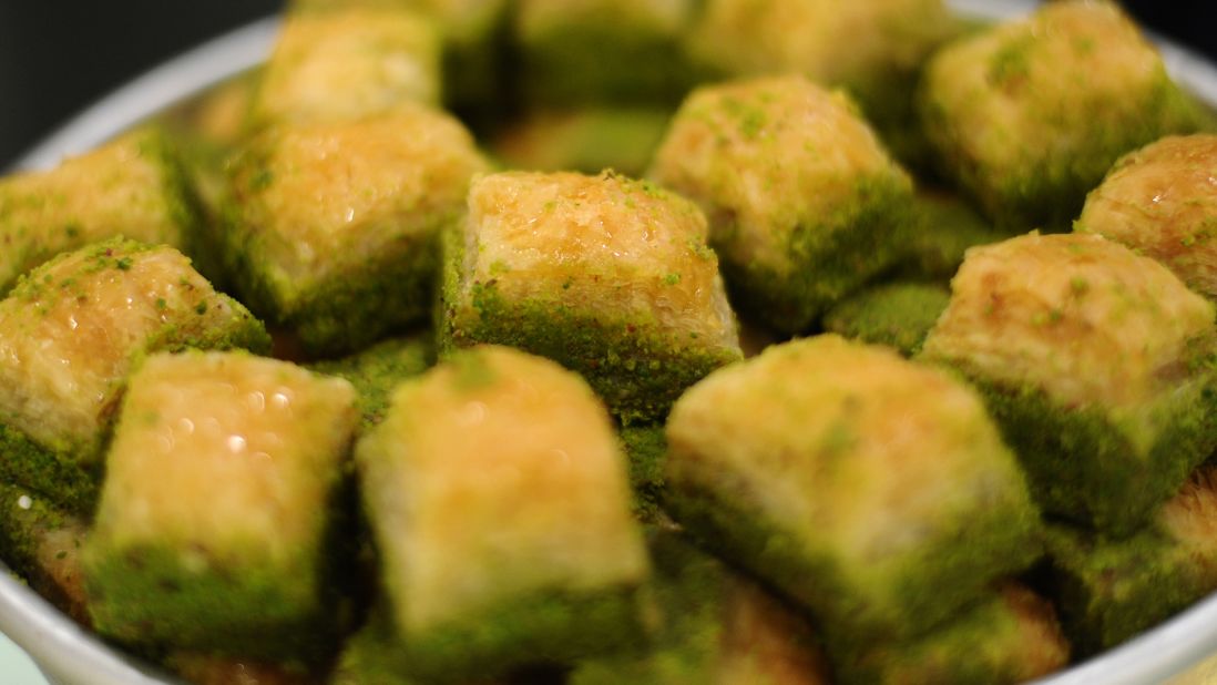 There's always room for baklava at the end of a Turkish meal. Those from Gaziantep province are made of layers of filo pastry filled with semolina cream and Antep pistachio. They became the first Turkish product to be recognized as a protected dish by the European Union in 2013.