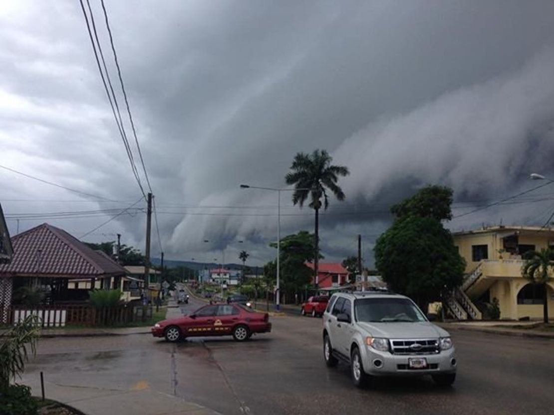Tourist Sean Williams said the clouds in Belize are getting darker.