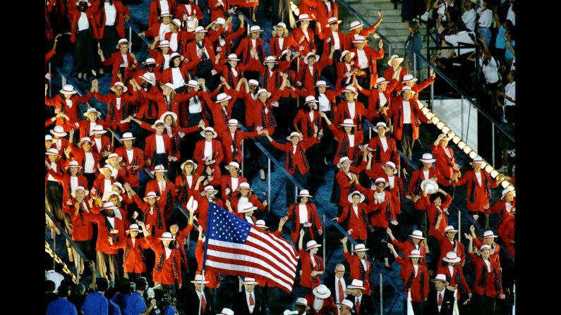 <strong>Atlanta, 1996:</strong> The Olympics were IN the U.S. and yet we looked like MOUNTIES.
