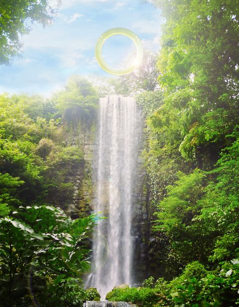 "Ring: One With Nature" has been installed atop the 190-foot Véu da Noiva waterfall in Mangaratiba, a municipality on the outskirts in of the state of Rio de Janeiro. It officially opened to on August 2. 