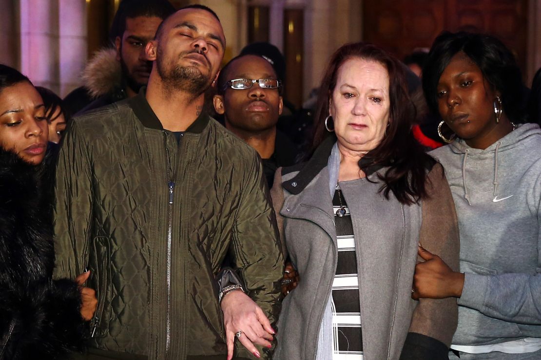 Mark Duggan's brother Marlon and mother Pam leave the Royal Courts of Justice in London after an inquest found Mark's death was lawful.
