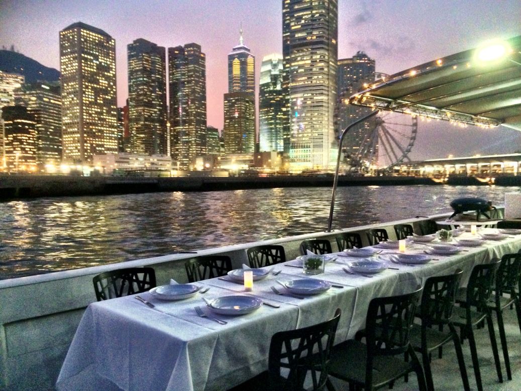Able to hold 100 people, Hong Kong Yachting's junks are often hired for corporate events and weddings.