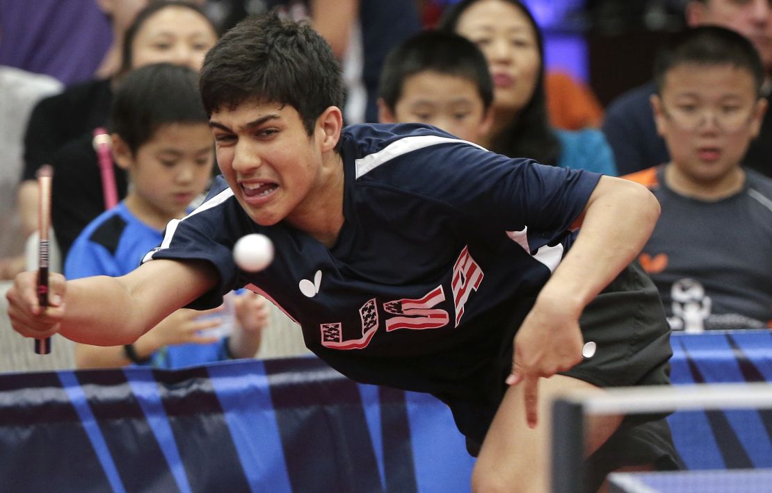 Table tennis player Kanak Jha is the youngest US athlete competing in Rio.