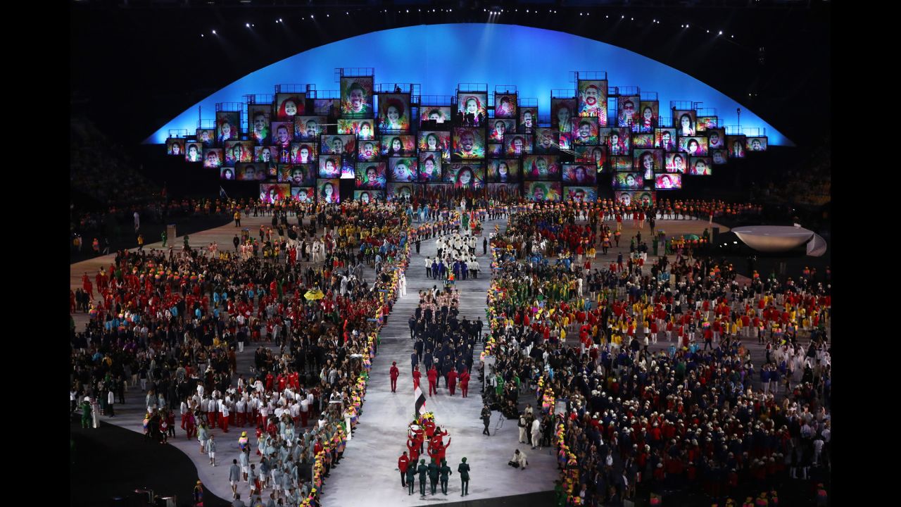 There were more than 200 countries taking part in the opening ceremony.