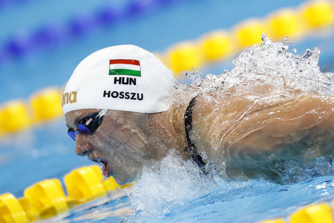 Katinka Hosszu won the women's 400m individual medley final.