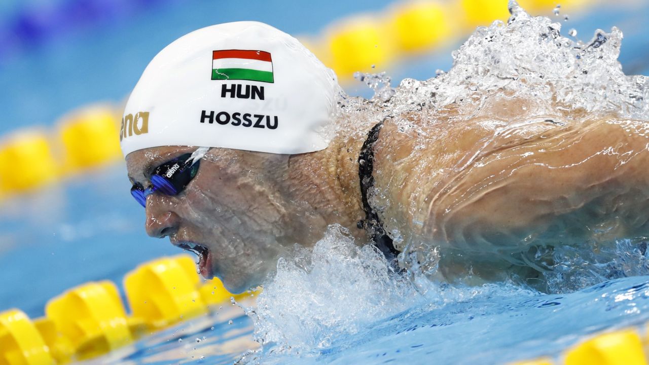Katinka Hosszu won the women's 400m individual medley final.