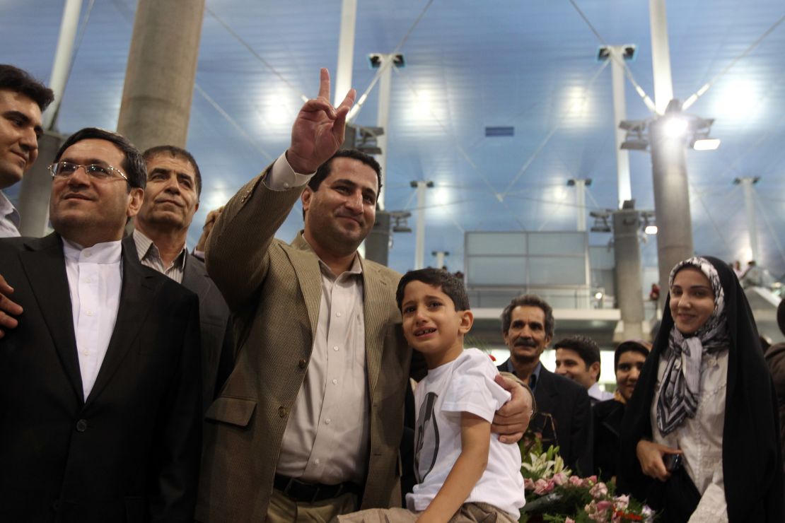 Amiri initially returned to Iran to a hero's welcome