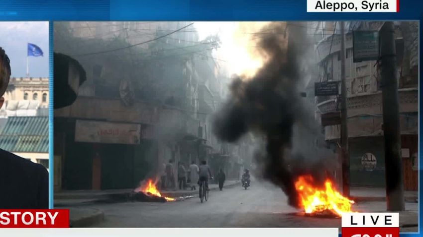 syrian rebels break aleppo siege fred pleitgen intv_00014109.jpg