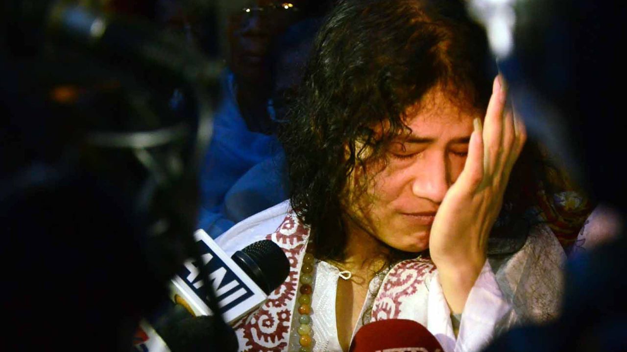 Indian rights activist Irom Sharmila was on a hunger strike for 16 years.