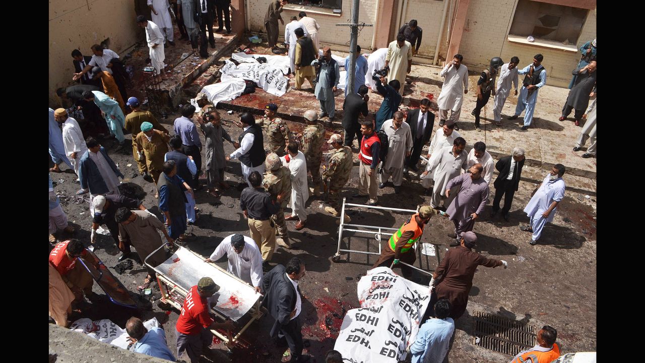 The explosion rocked the emergency ward of the civil hospital.