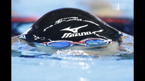 Japanese swimmer Miho Teramura competes in the 200-meter individual medley. She qualified for the semifinals.