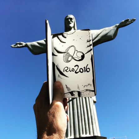 Toninho Euzebio gave the famed Christ the Redeemer statue its own jersey after Brazil won the chance to host the 2016 Olympics.
