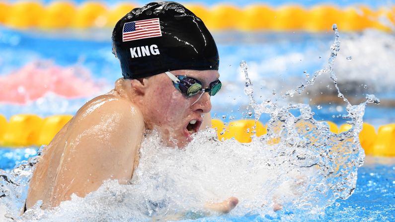 U.S. swimmer Lilly King set an Olympic record to win gold in the 100-meter breaststroke on Monday, August 8. Leading up to the final, King <a href="index.php?page=&url=http%3A%2F%2Fwww.cnn.com%2F2016%2F08%2F08%2Fsport%2Frio-olympics-russia-booed-lilly-king-yuliya-efimov%2F" target="_blank">had called out Russian rival Yulia Efimova,</a> who faced two bans for performance-enhancing drugs before eventually being allowed to swim in Rio. Efimova finished in second place.