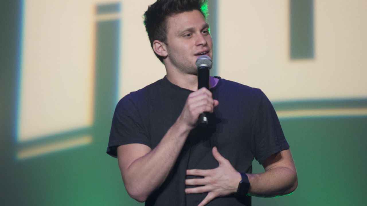 Comedian Jon Rudnitsky performs on stage at Tommy Chong's Birthday Bash at Mack Sennett Studios on May 24, 2016 in Los Angeles, California.  (Photo by Michael Bezjian/Getty Images)