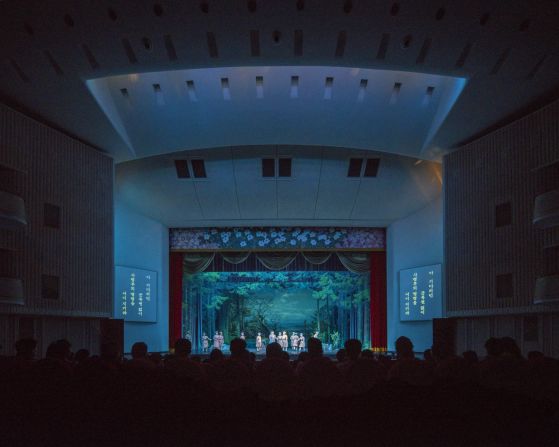 "The North Korean Revolutionary Opera is performed at the Pyongyang Grand Theatre, which exhibits a unique mix of socialist modernist architecture with Korean influences."<br /><br />To see more of Olivier's work, visit his <a href="https://trans.hiragana.jp/ruby/http://www.raphaelolivier.com" target="_blank" target="_blank">website</a>.