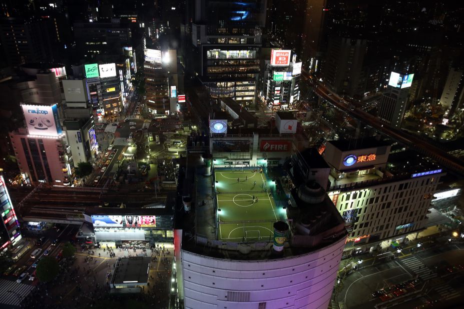 <strong>Rooftop soccer: </strong>More than just a place to put your soccer boots on, Adidas Futsal Park -- on the rooftop of a department store in Shibuya -- is a pitch with a view.
