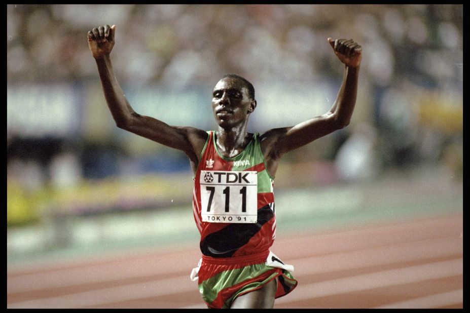 Moses Kiptanui, who was born in the Rift Valley, is a three-time world champion in the 3,000m steeplechase .He set the world record for both the 3,000m and the 3,000m steeplechase in 1992 and won silver at the Atlanta Olympics four years later.