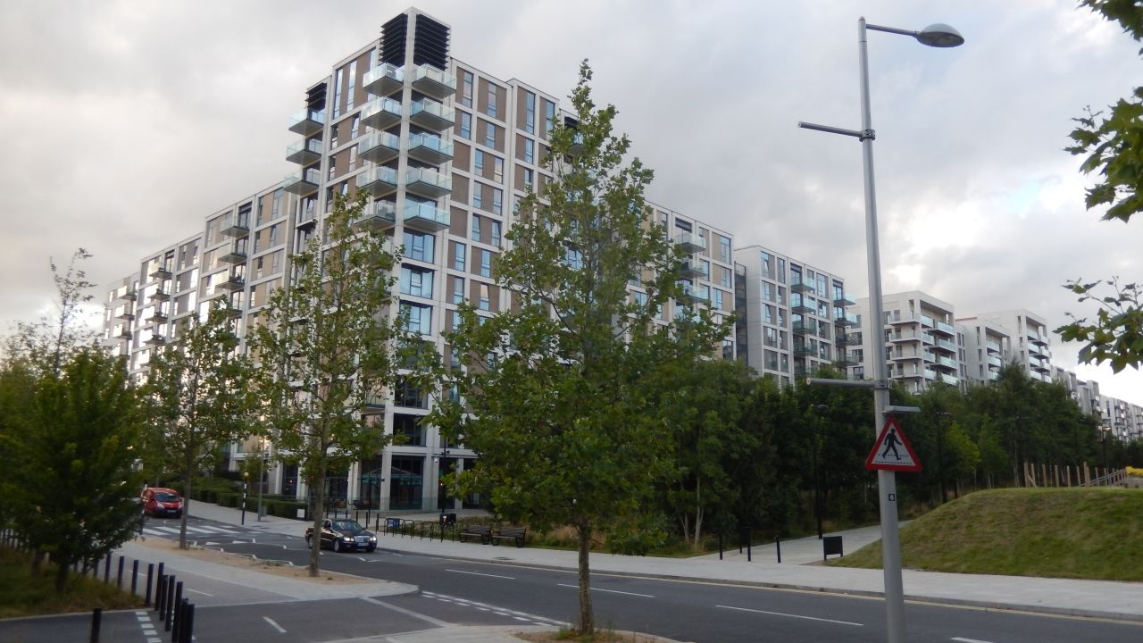 New housing development in the Olympic Park.