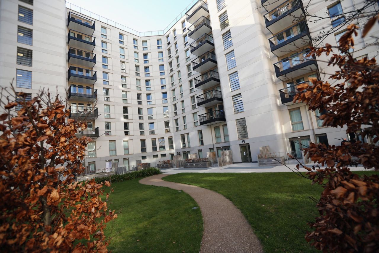 The former athletes' village has been converted into housing, with a total of 8,000 homes being built around the park.  