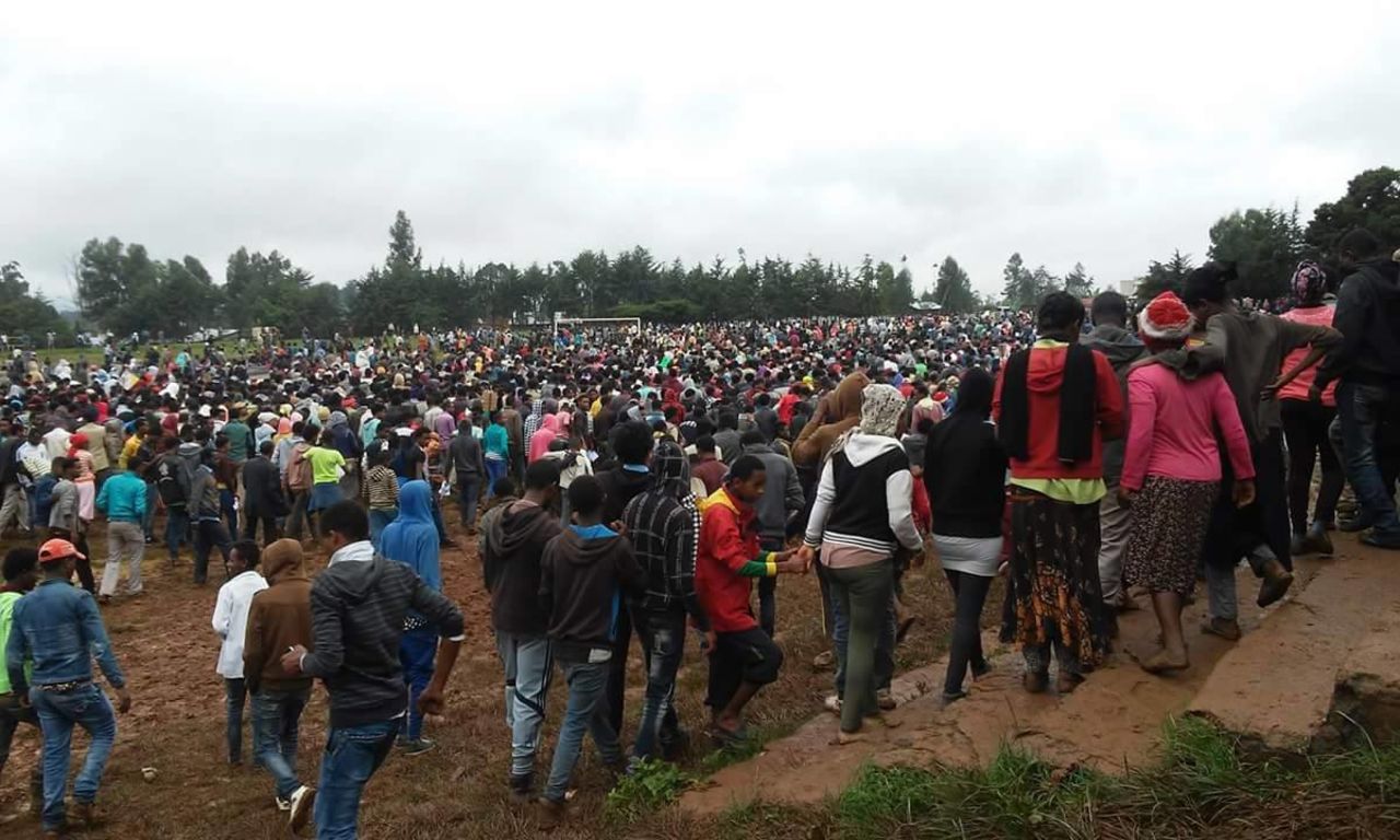 The protests took place in more than 200 towns and villages across Oromia, Ethiopia's largest region, and were attended by hundreds of thousands of people. 
