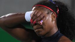 Pictures of Serena Williams losing today