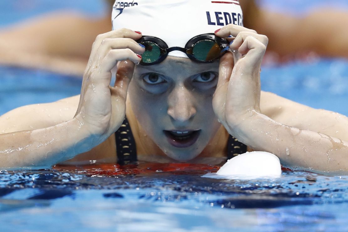 USA's Katie Ledecky in action during the Rio 2016 Olympic Games.