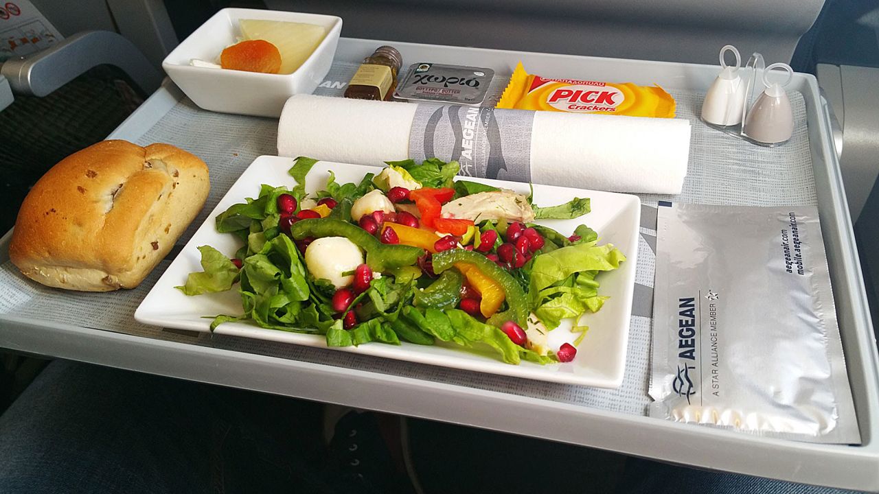 Greece's carrier Aegean offers fliers a great mid-air introduction to its cuisine. "It's like a taste of Greece every time you step on board one of their flights. It's a great ambassador for Greek food and products in-flight," says Loukas.