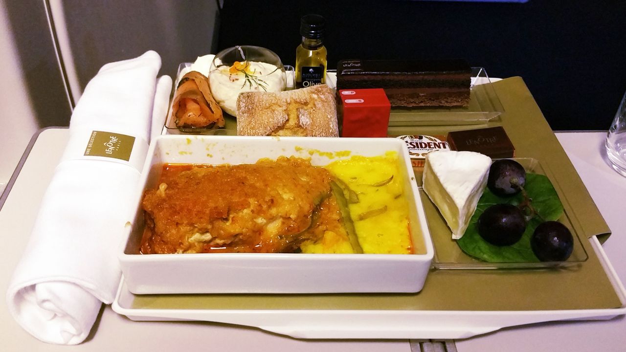 "On a recent flight from Paris to Singapore I truly enjoyed my pre-ordered upgrade meal. I paid 28 euros ($31) to upgrade my meal to a meal created by the chefs at the famed Lenotre in collaboration with Air France. A fine dining experience such as this is usually only reserved for those fortunate enough to travel in business class."
