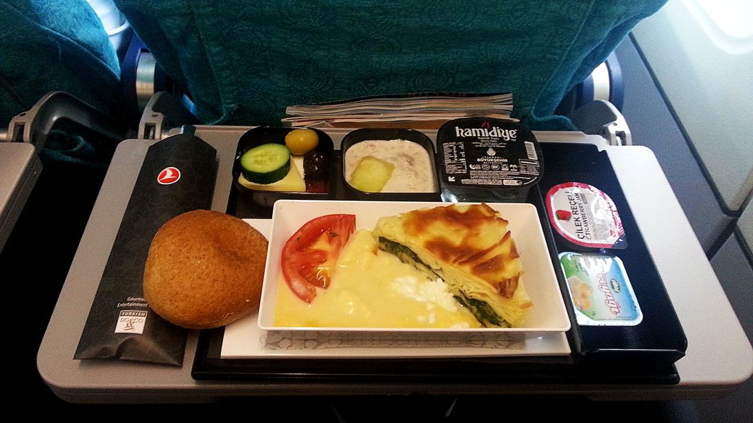 "Politics aside -- hands down Turkish Airlines. It really does have some of the best in-flight meals in the world," says Loukas. "Its caterer Do & Co is known to create some of the best in-flight dishes in the world."