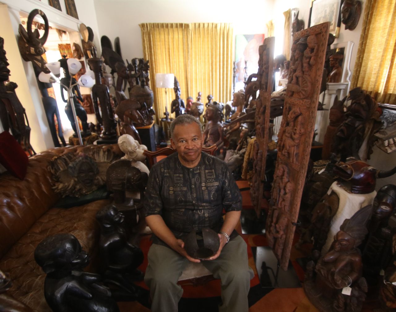 The project was inspired, in part, by  Paul Hamilton who has been collecting African art for decades. 