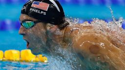 RIO DE JANEIRO, BRAZIL - AUGUST 09:  Michael Phelps of the United States competes in the Men's 200m Butterfly Final on Day 4 of the Rio 2016 Olympic Games at the Olympic Aquatics Stadium on August 9, 2016 in Rio de Janeiro, Brazil.  (Photo by Clive Rose/Getty Images)