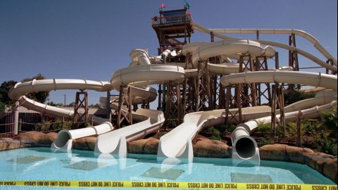 A group of high-schoolers' pre-graduation outing turned into a <a href="http://edition.cnn.com/US/9706/03/water.slide/">nightmare</a> when a water slide collapsed at Waterworld California in 1997. The accident injured at least 30 people and killed a teenage girl. The girl's family settled a lawsuit against Waterworld USA and its parent company Premier Parks Inc. for $1.7 million three years later, according to the <a href="http://articles.latimes.com/2000/may/13/business/fi-29658" target="_blank" target="_blank">Los Angeles Times</a>.