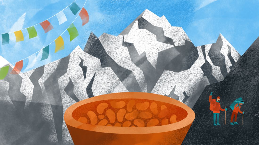 A plate of baked beans is an unlikely contestant for the most memorable food awards, but it's the one meal Phoebe Smith, editor of Wanderlust travel magazine, will never forget. It's the dish she was served at Everest Base Camp after a harrowing 12-day hike.