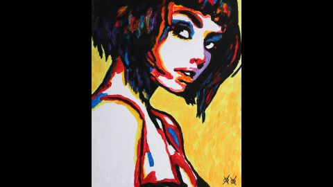 "The Look": "I love to paint all kinds of people doing all kinds of things, but I'm often drawn back to the simple lines and composition of a portrait. The fewer lines the better, just enough to guide the mind so that it understands the shape and form, and then lets the color come in and fill in the emotion."