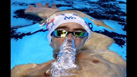 U.S. swimmer Michael Phelps, the most decorated Olympian of all time, competes in the 200-meter individual medley on Wednesday, August 10.