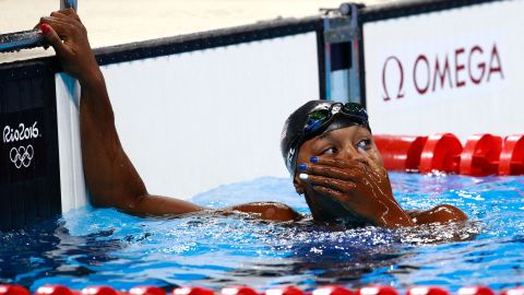 No matter where she appeared on the podium for the women's 100-meter freestyle, U.S. swimmer Simone Manuel would have made history. However, she blew it out of the water, so to speak, when she unexpectedly tied for the gold. 