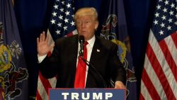 Donald Trump speaks in Altoona