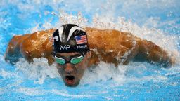 RIO DE JANEIRO, BRAZIL - AUGUST 12:  Michael Phelps of the United States swims for joint silver in the Men's 100m Butterfly Final on Day 7 of the Rio 2016 Olympic Games at the Olympic Aquatics Stadium on August 12, 2016 in Rio de Janeiro, Brazil.  (Photo by Dean Mouhtaropoulos/Getty Images)