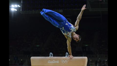 Max Whitlock won gold in the men's pommel horse final and also triumphed in the floor exercise -- the first Olympic titles won by a British gymnast.