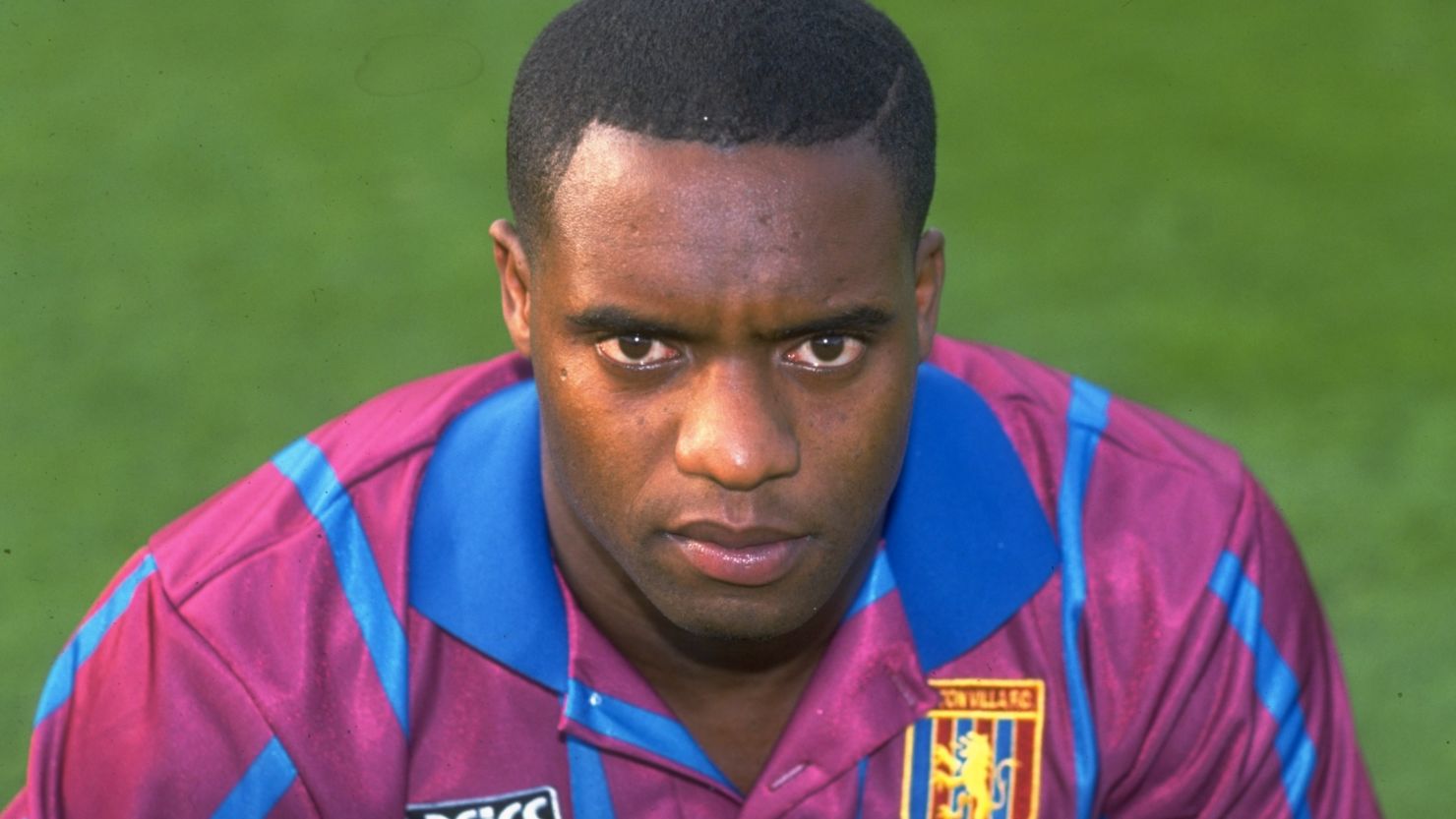Dalian Atkinson, pictured in his Aston Villa kit in 1993.