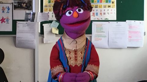 Zari, the first Afghan muppet
