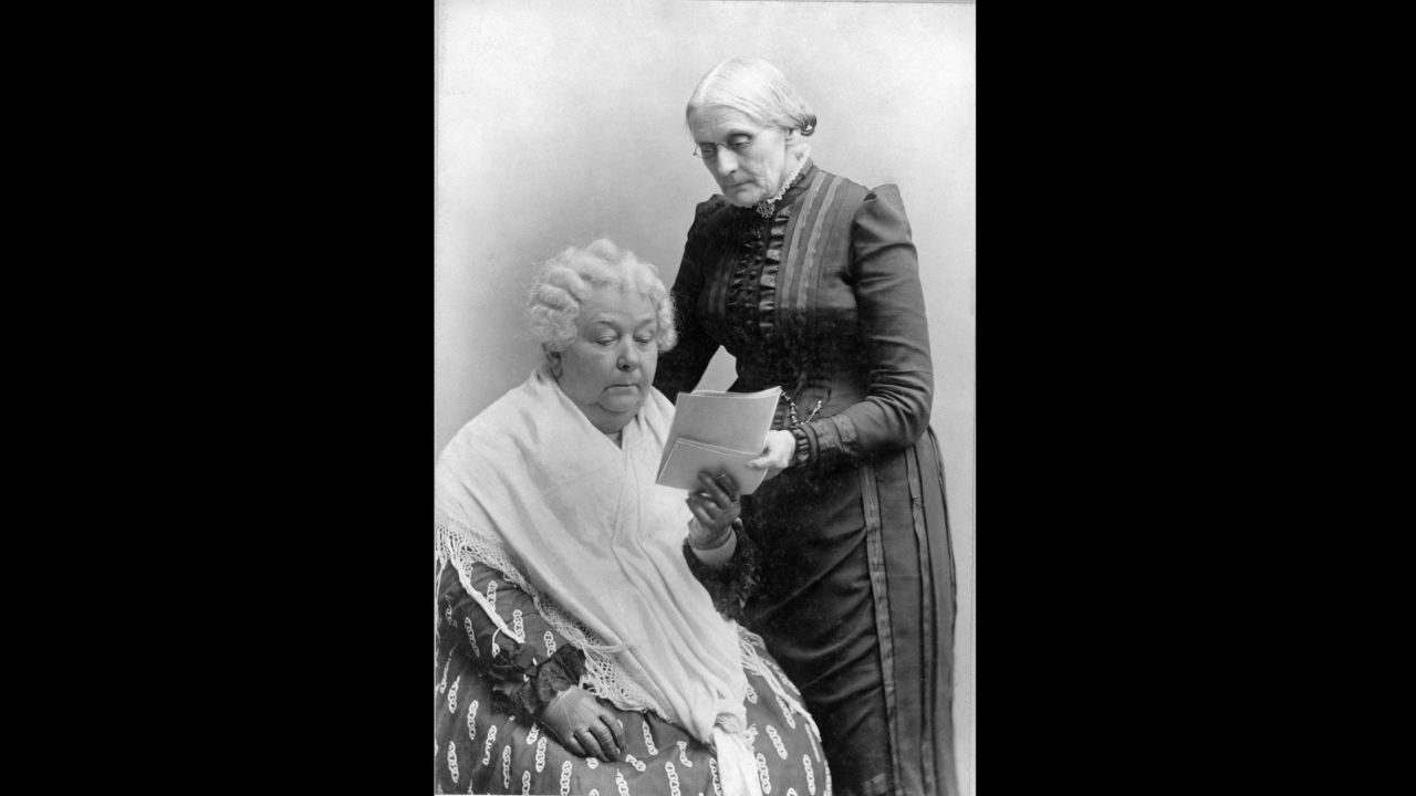 Elizabeth Cady Stanton, left, and Susan B. Anthony were lifelong friends and social reformers who campaigned for women's rights in the United States. The Seneca Falls Convention in 1848, organized by Stanton in her hometown of Seneca Falls, New York, was the first American gathering that specifically addressed a woman's right to vote. But it still took more than 70 years until women's suffrage became guaranteed by the U.S. Constitution, with the ratification of the 19th Amendment in August 1920.