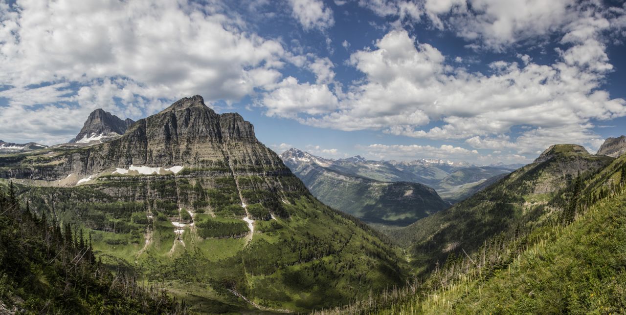 After years of only being able to take photos from the road and going on trips limited by his weight, McGraw took his first hiking trip with his wife, Diane, in August. They hiked nearly 8 miles to reach the top of Grinnell Glacier, seen in the distance on the Highline Trail.