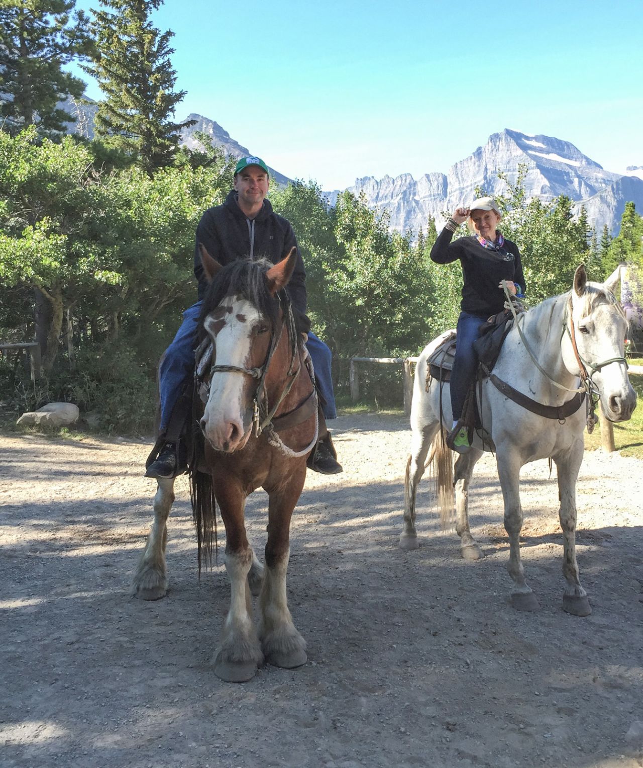 Beyond the first-time hiking trip, it was also the first time McGraw was able to go horseback riding. He always had to say "no" to the activity because there was a 250-pound weight limit.
