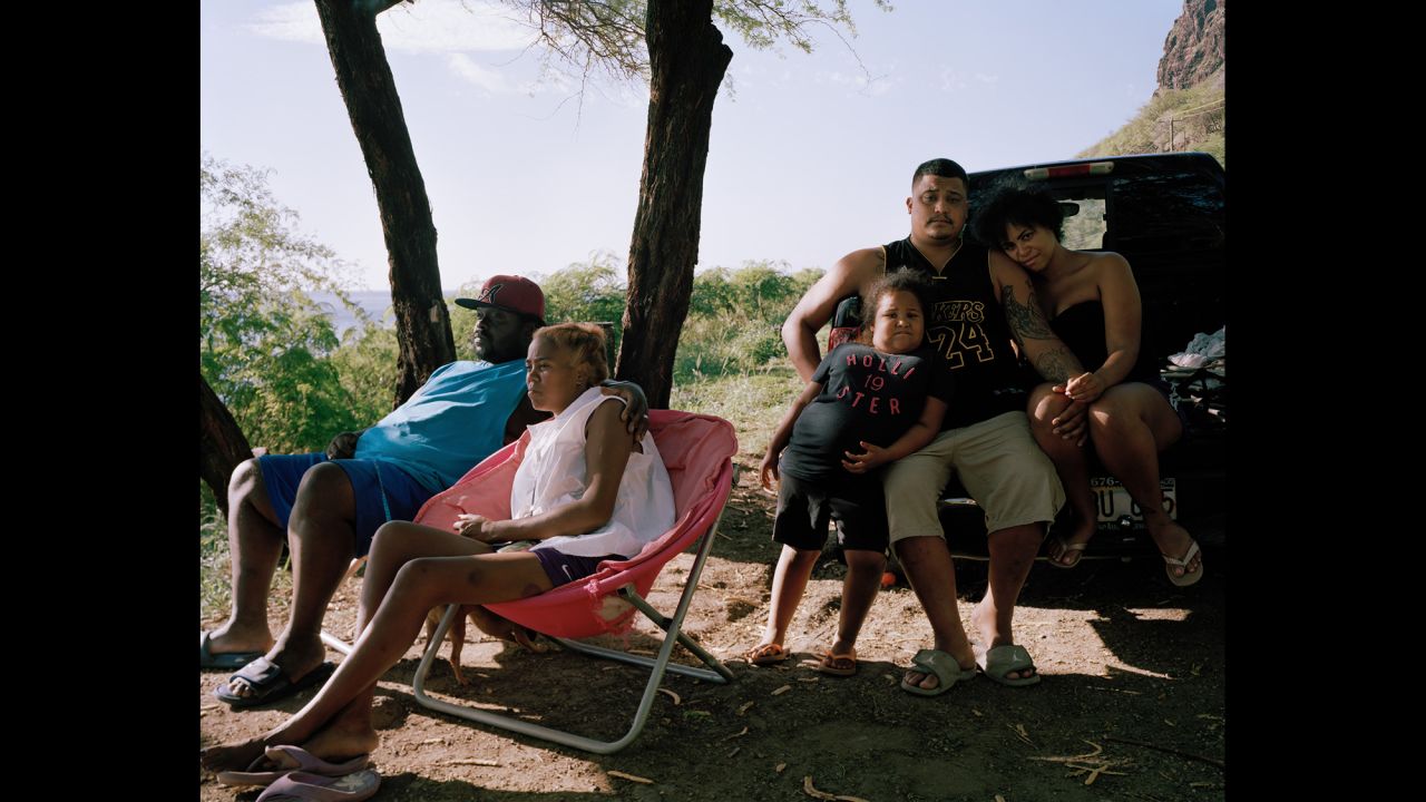 A family on Oahu's west side. "I spent a good amount of time with that family," Jung said. "I must have taken I-don't-know-how-many shots because I didn't feel like I had the shot that I wanted. Afterward they were like, 'Oh, do you want to hang out?' "