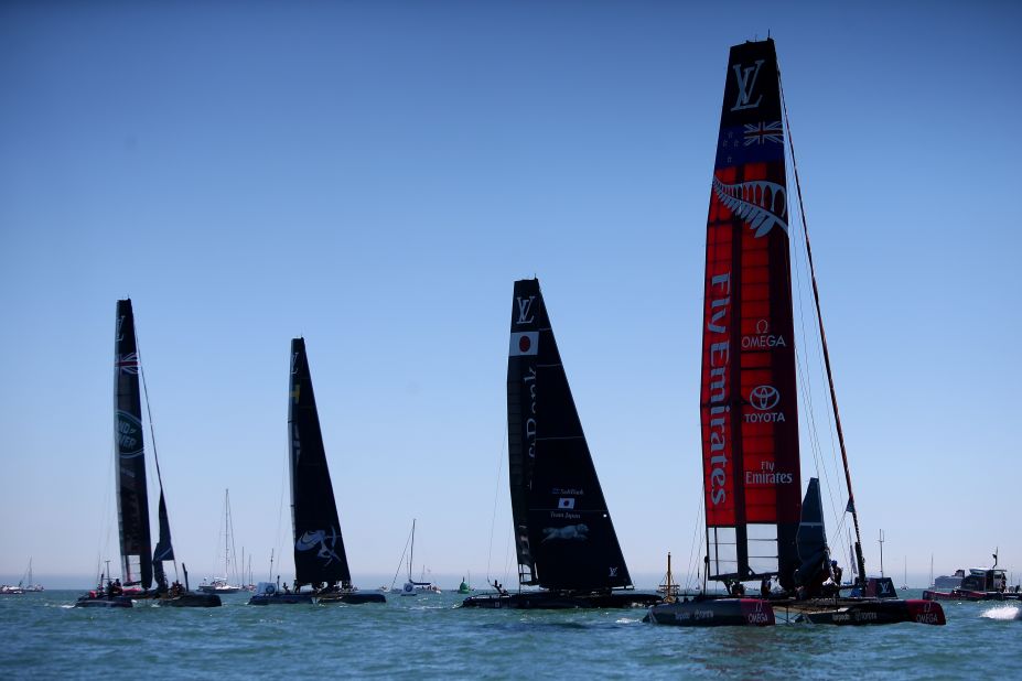 In December, the competing nations will launch their race boats for next year's America's Cup in Bermuda.