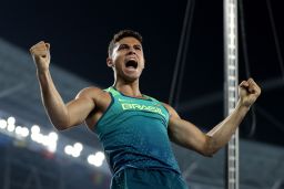 Thiago Braz da Silva after winning gold.