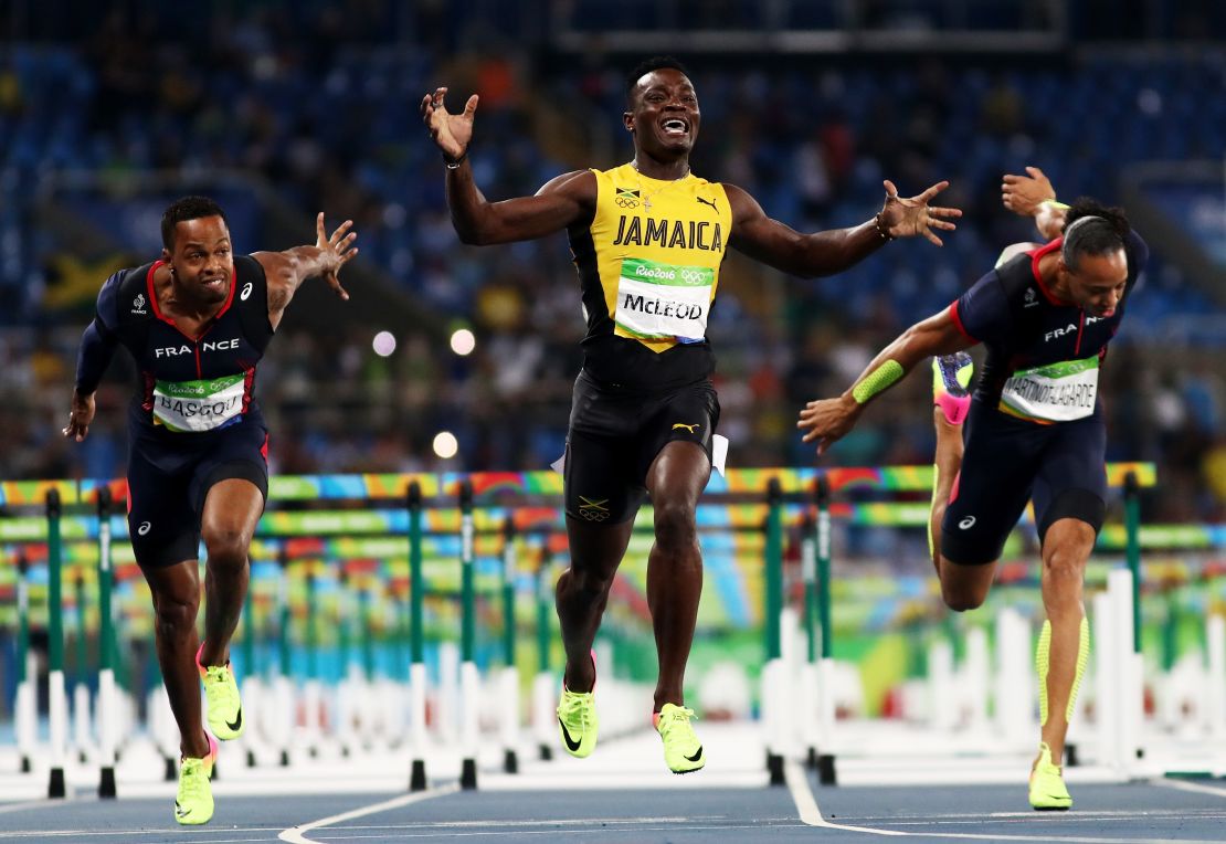 Mcleod is the first Jamaican to win the 110m hurdles gold.