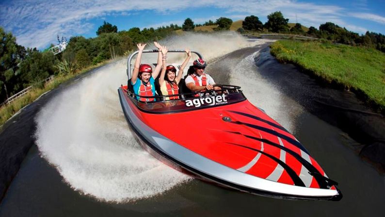 The Agrojet is Agroworld's speedboat. With 450 horse power, it claims to be "New Zealand's fastest jet boat."